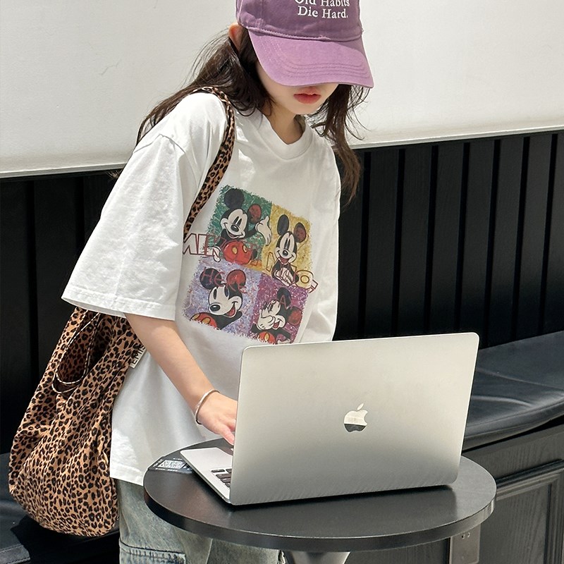 女童短袖T恤夏季2024新款儿童棉质宽松潮牌大童夏款韩版上衣夏装