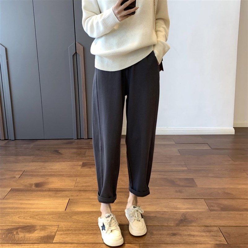 孕妇裤子春秋新款纯棉卫裤女萝卜裤2023秋冬款韩版显瘦九分哈伦裤,孕妇装/孕产妇用品/营养,孕妇打底裤,淘宝优惠券,粉丝福利购,淘宝优惠卷