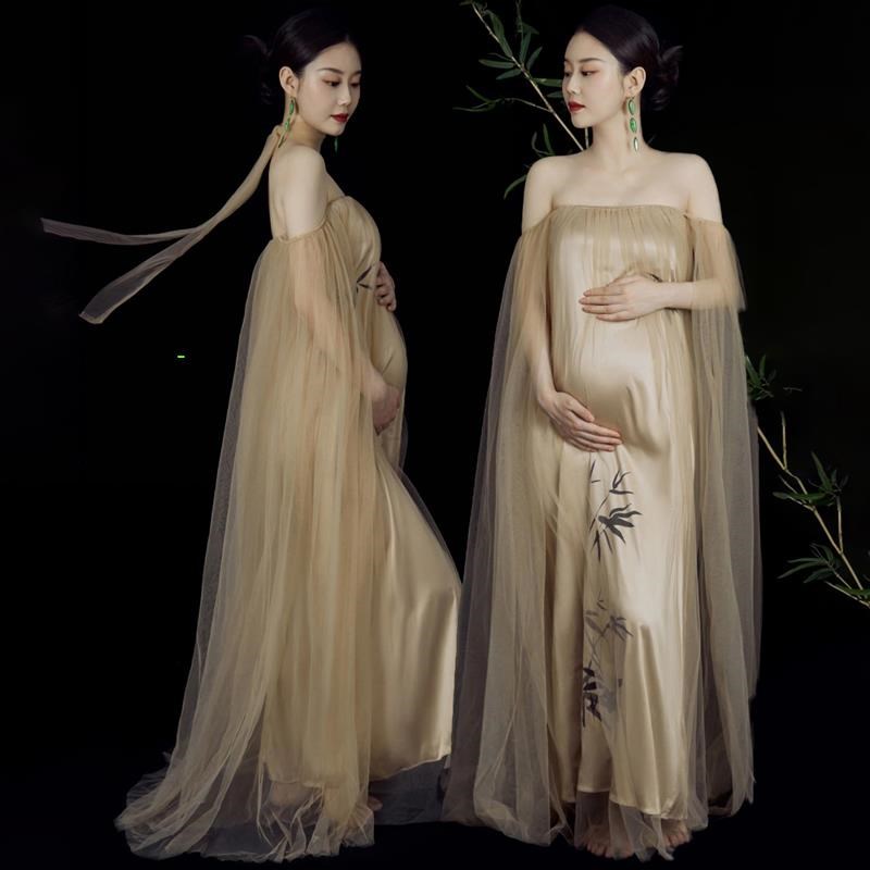 新款孕妇拍照影楼主题摄影写真服装时尚服饰妈咪拍摄艺术照相衣服