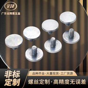 工厂大平头螺钉镀锌扁平头滚花自攻螺丝精密配件圆形手拧螺栓