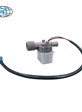 电磁进水阀12v24v220v塑料6分直通M15冷水机防水引线电控自动开关