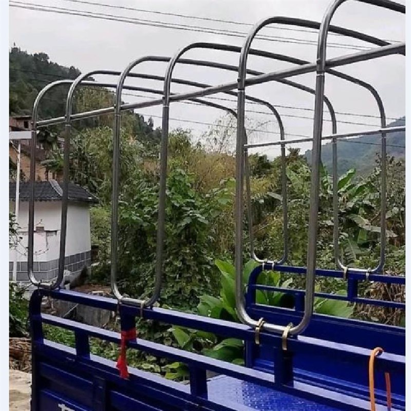 三轮车加厚车架车篷架子货车车厢蓬架骨架电三轮车V棚架子订做定