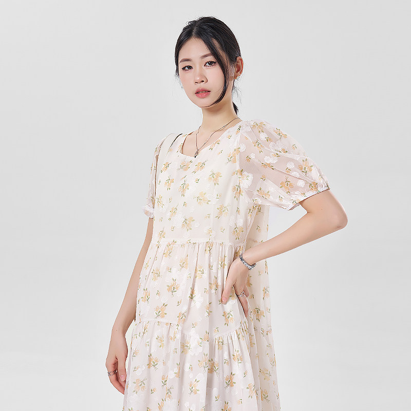 孕妇装连衣裙2024新款夏款小个子碎花裙宽松孕妇可穿连衣裙子夏季