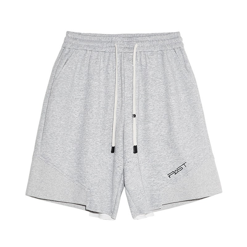 运动简约抽绳宽松大码短裤美式夏季直筒休闲裤