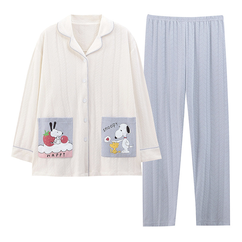 纯棉月子服春秋纯棉产后喂奶哺乳孕妇睡衣夏N季怀孕期薄款产妇坐