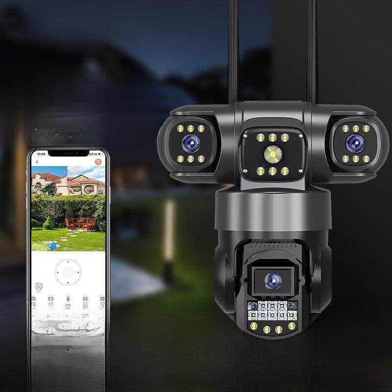 V380Pro真三视屏幕监视器摄像头Wifi手机远程高清智能家居4g户外