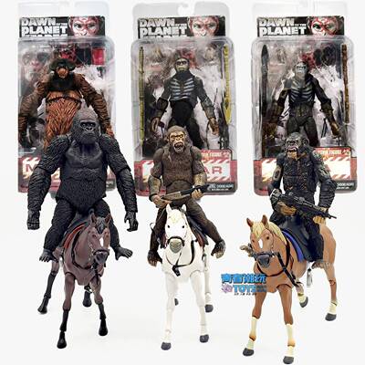NECA 猩球崛起 人猿猩猩凯撒Caesar科巴Koba卢卡关节可动手办模型