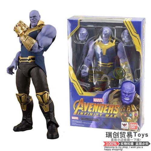 灭霸 复仇者联盟3无限战争手套Thanos可动人偶手办模型