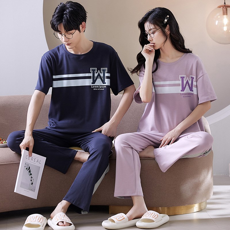 情侣睡衣b男女款夏季2023年睡衣/家居服套装