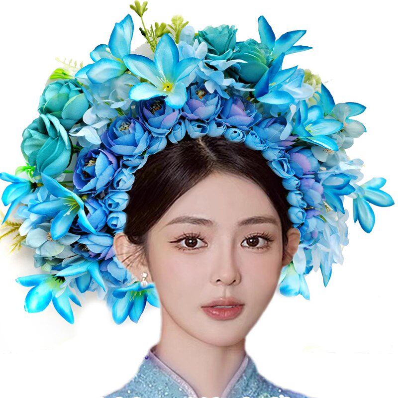 埔女簪花成品泉州埔女花头饰围花环发饰花儿童成人摄影道具