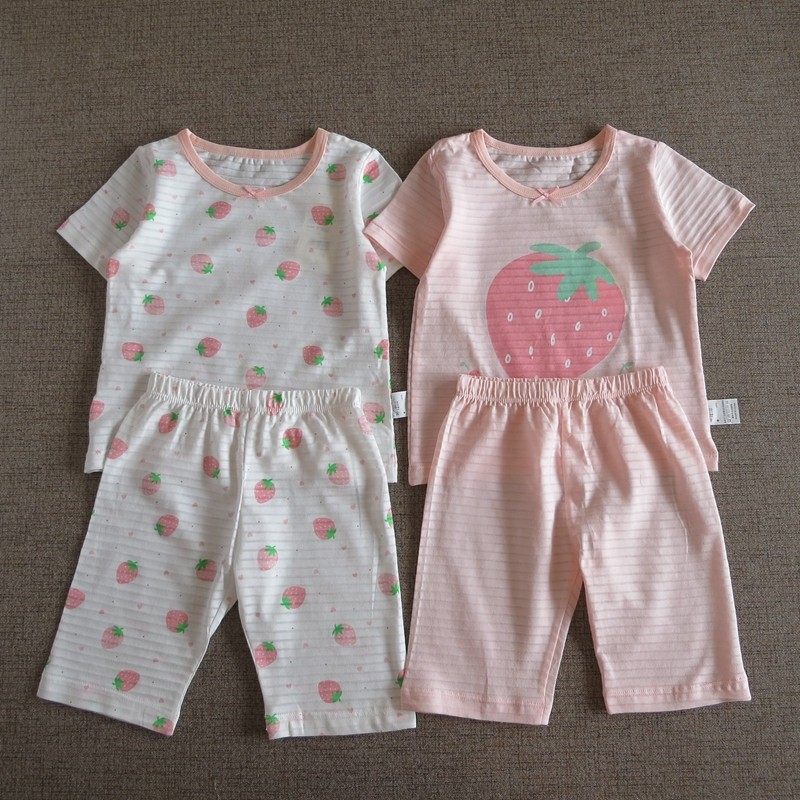 儿童纯棉薄款短袖家居服套装女童短袖T恤短裤宝宝夏天防蚊空调服,童装/婴儿装/亲子装,家居服套装,淘宝优惠券,粉丝福利购,淘宝优惠卷