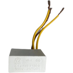 洗衣机灭弧电容0.1UF+120 300V  2线 3线日益电容