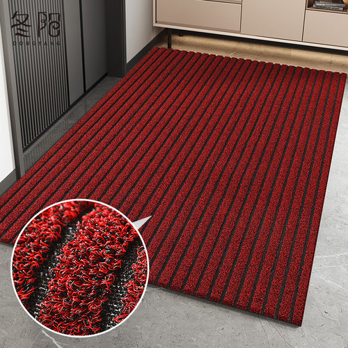 入户门地垫进门门口耐脏脚垫门外2024新款玄关门垫红色可裁剪地毯