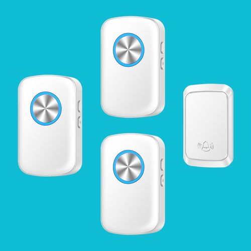 自发电门铃无线家用不用电池超远距离一拖三智能遥控门玲