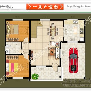 二层亮丽农村欧式花园别墅设计施工图纸 五房二厅大露台新式屋顶