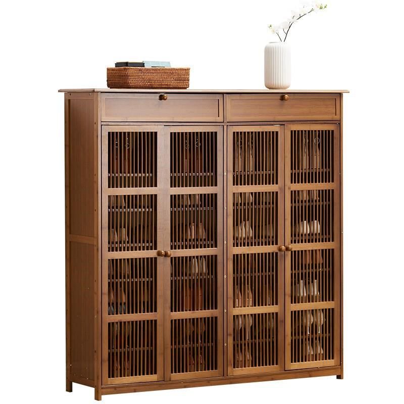 鞋柜家用一体入户简易鞋架多层斗柜置物架实木玄关收纳柜储物柜子