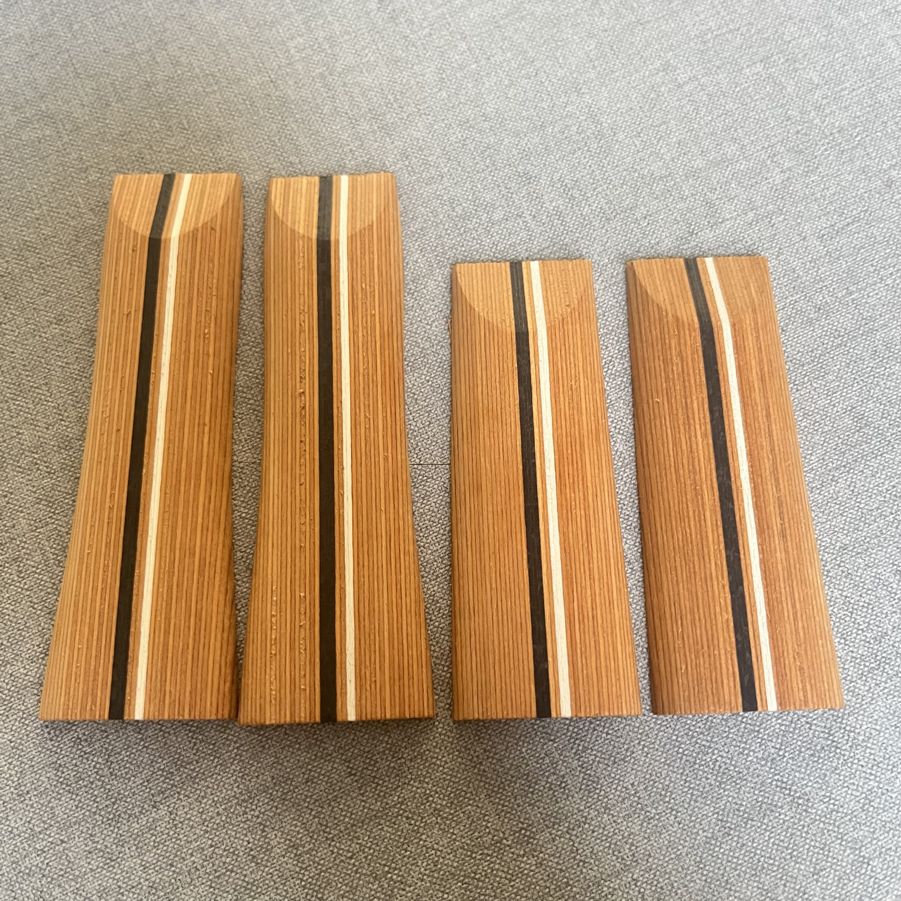 精美乒乓球拍手柄一对木色高端大气 手工DIY自制乒乓球拍横柄直柄