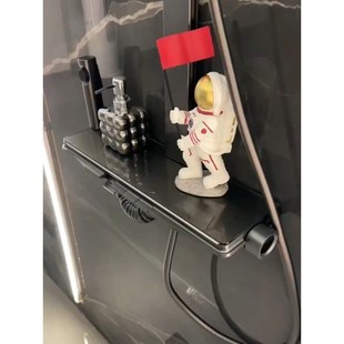 家用全铜浴S室淋雨喷头灰卫 折扣店 恒温数显置物淋浴花洒套装