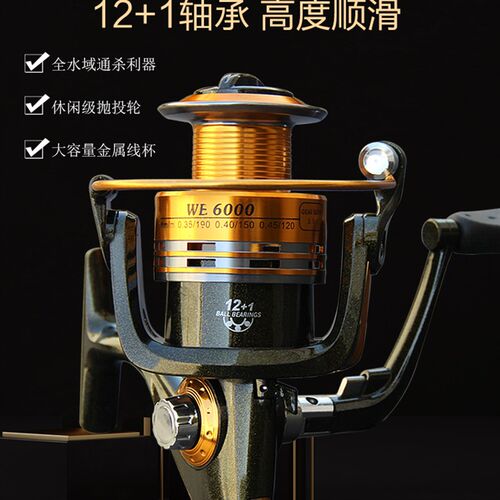 渔轮卷线器金属矶竿不锈钢路亚海竿远投轮海杆轮鱼线轮大线杯鱼轮