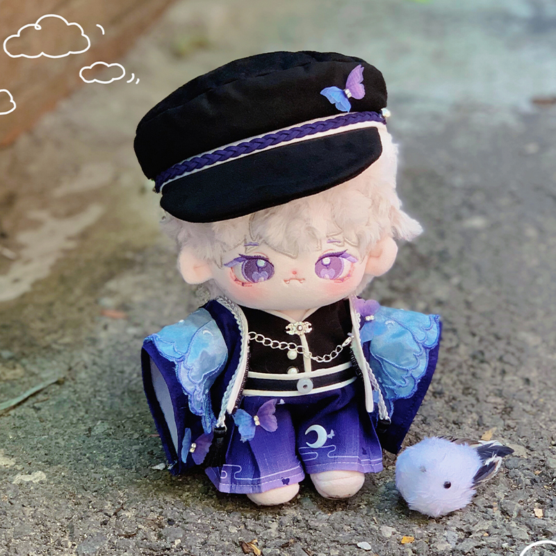 园长裤茶茶庄生梦蝶棉花娃娃娃衣20CM衣服换装手办V玩偶无属性套