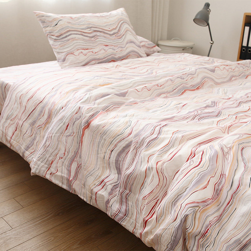 奶茶条纹设计感十足纯棉床单被套枕套全棉被罩床笠可配三四件套,床上用品,床单,淘宝优惠券,粉丝福利购,淘宝优惠卷