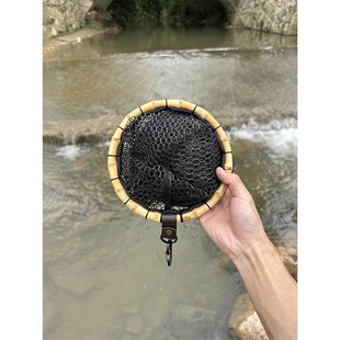 竹鞭路亚溪流鱼护迷你小型挂腰小号涂胶走钓马口微物野.钓专用渔