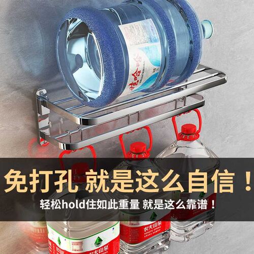 加厚304不锈钢毛m巾架免打孔浴巾架卫生间浴室置物架卫浴五金挂件
