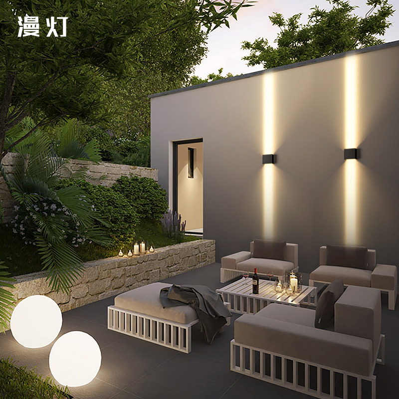 户外壁灯防水led柱子灯别墅门柱灯现代庭院壁灯工程亮化洗墙灯