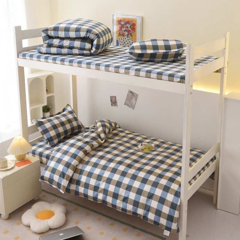 宿舍纯棉三件式高中学生r用单人牀被子被套牀单大学住宿牀上四件