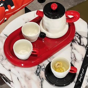 具具套装 水壶水套装 茶杯客厅家用水杯居陶瓷杯新乔迁子杯待客礼物