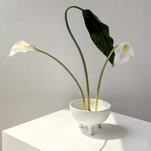 风不锈钢针底座插花花艺中式 简约材料日式 态禅意剑山生活固定神器