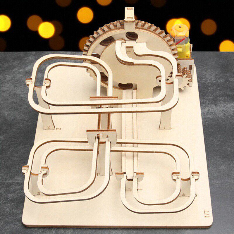 手工diy电动机械轨道滚珠木科技小制作益智拼装玩具STEAM科学实验,玩具/童车/益智/积木/模型,科学实验,淘宝优惠券,粉丝福利购,淘宝优惠卷