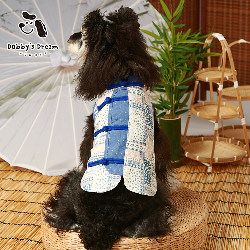 泰迪比熊狗狗漂亮衣服2025新款秋季新中式国风唐装防脏衣弟弟款