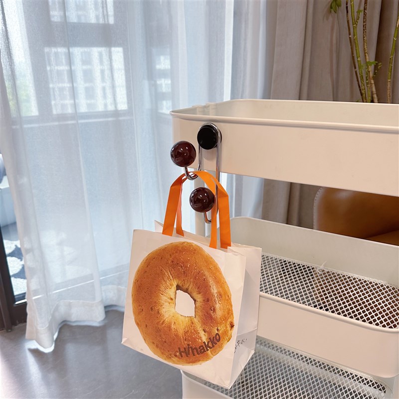 创意法式复古圆球磁铁挂钩免打孔壁挂收纳冰箱入户门挂钩