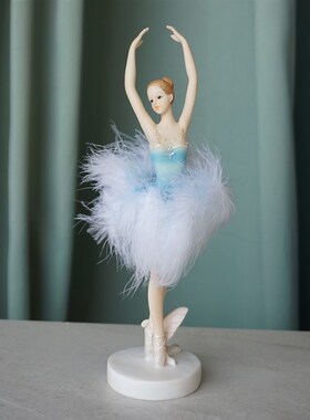 现代简约芭蕾艺术舞蹈女孩少女天使客厅玄关桌面装饰摆件生日礼品