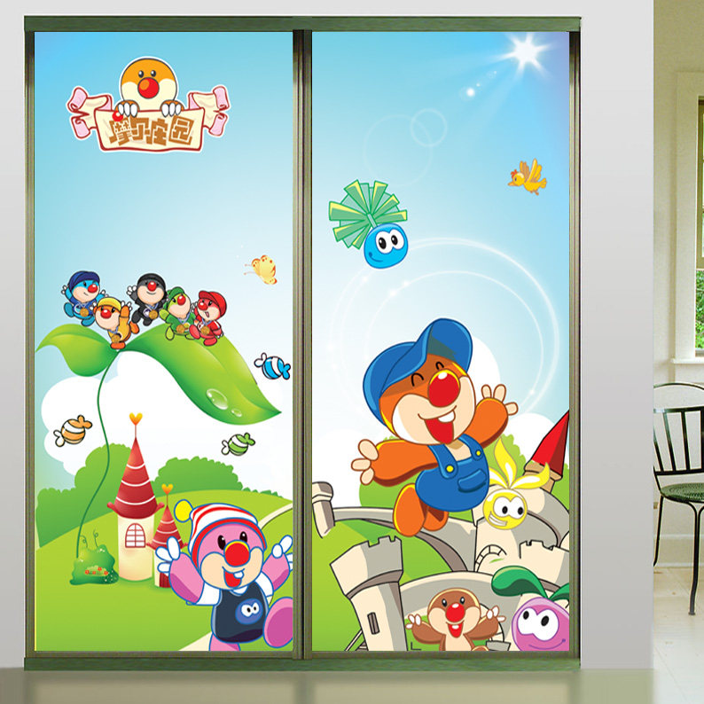 移门衣柜时尚翻新贴纸 阳台玻璃儿童房宝宝环保橱窗户不透明贴膜