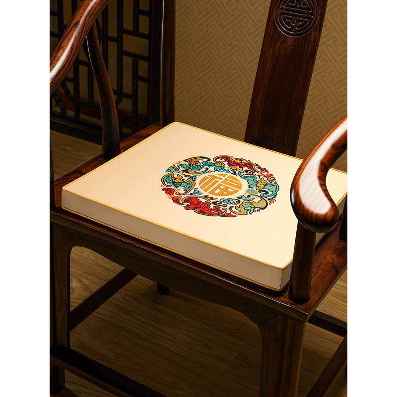 子夏椅垫清凉新垫凳子办公室座垫茶透气椅子椅垫中式夏季天屁坐垫