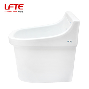 卫生间拖把池陶瓷阳台中号分体立柱洗拖把水槽家用拖布池地拖桶盆