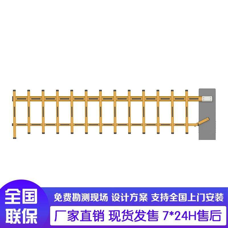 栅栏闸智能防砸道闸车牌识别一体机出入口广告道闸机