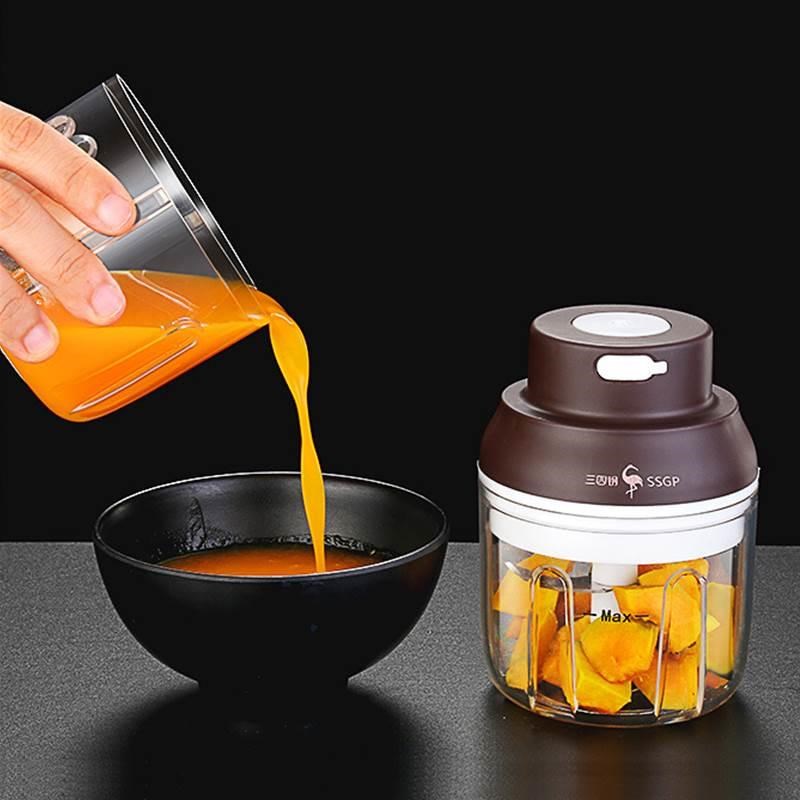 新品德国电动蒜蓉末搅拌器打捣蒜泥神器家K用手拉大号绞肉料理机