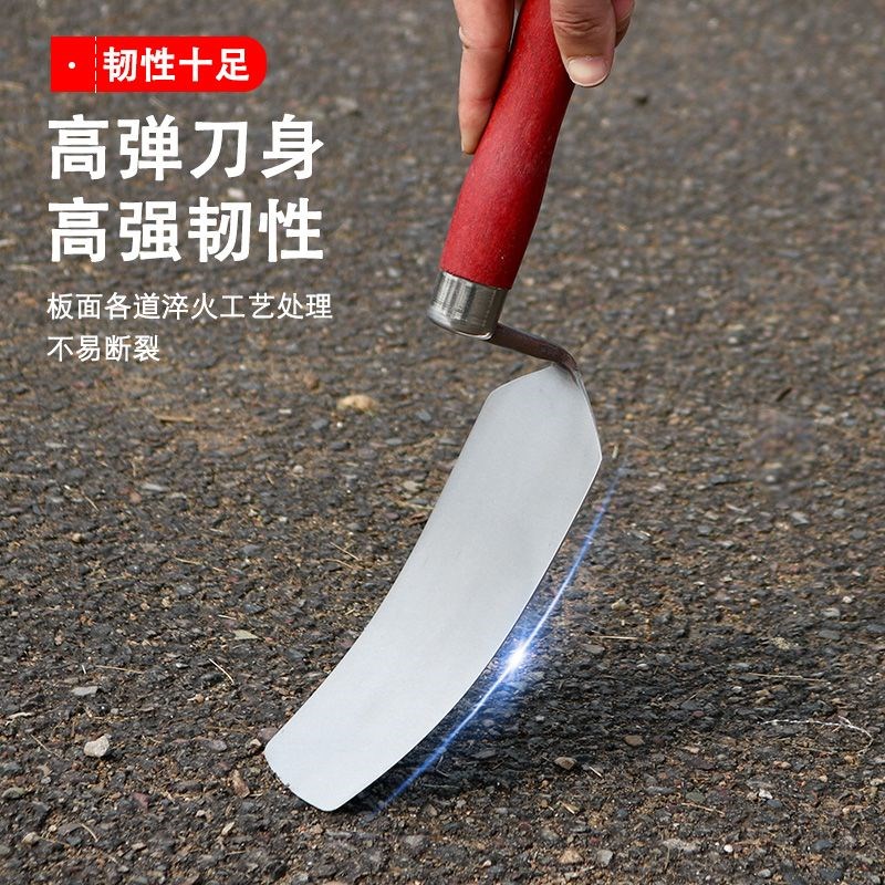 新款一体砖刀雷义l小铲子瓦工贴瓷砖砖刀不锈钢大灰刀特大号全钢