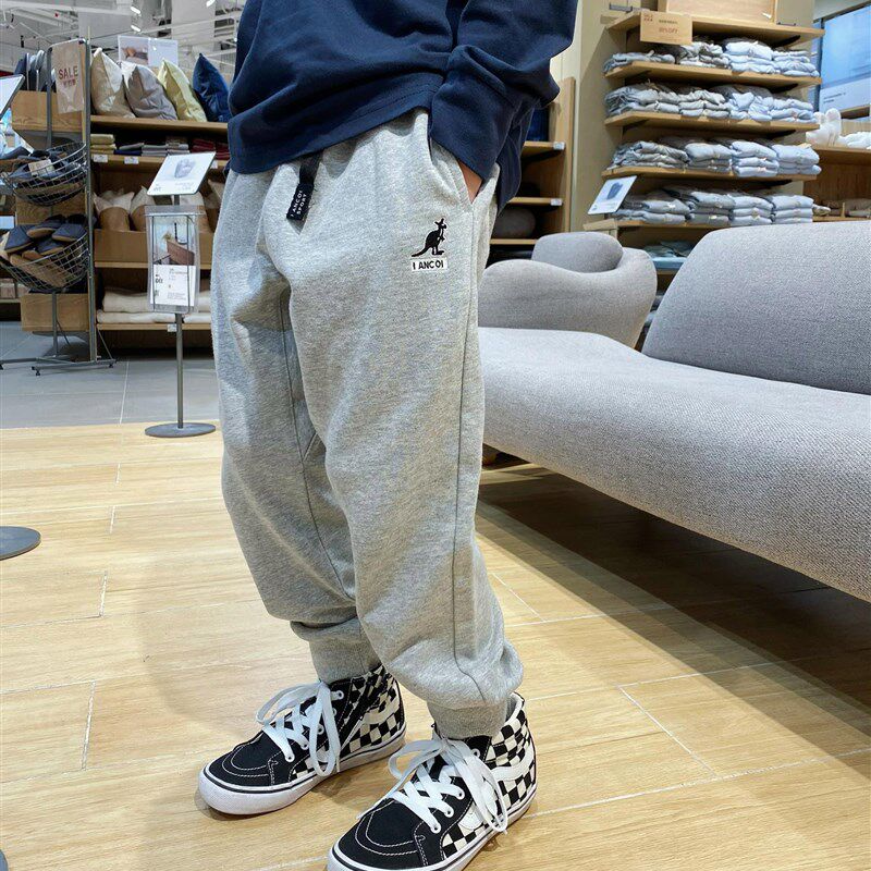 男童裤子春装新款潮洋气帅气时髦大童中小童男孩纯棉休闲运动卫裤