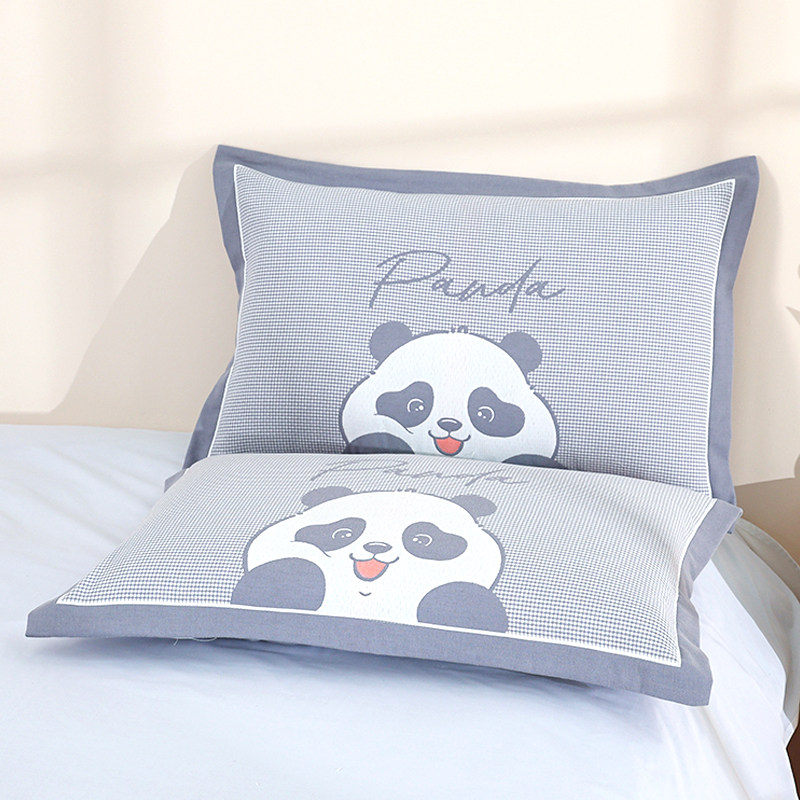 加厚纱布枕套纯棉一对装加大号全棉枕头套单人吸汗透气成人枕芯套
