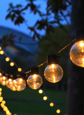 户外露营氛围灯ljed天幕布置装饰灯L大圆球夜市摆摊野营帐篷灯防