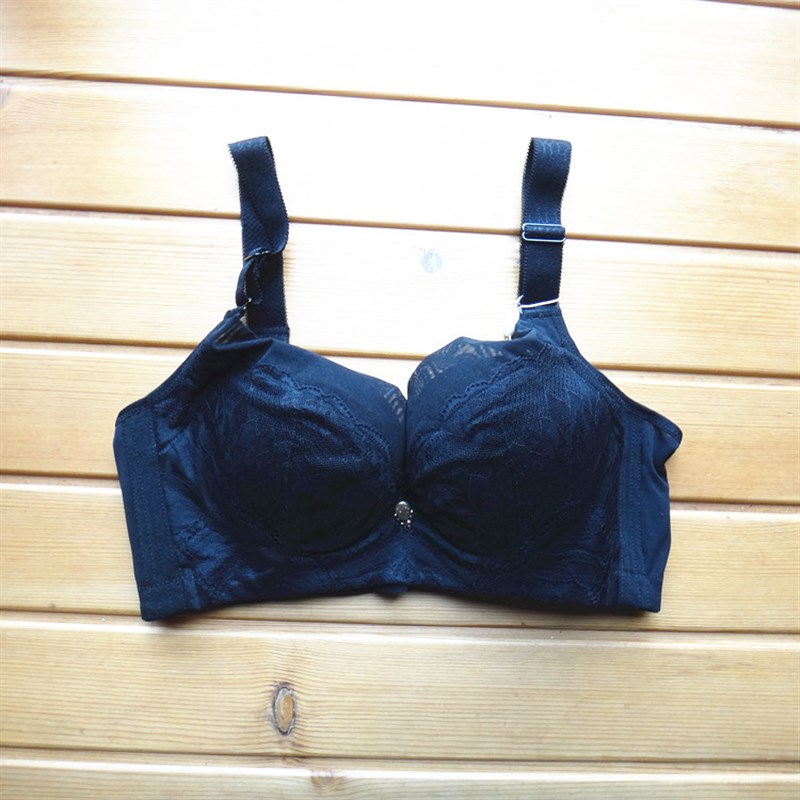 大码大罩杯纯色内衣 聚拢调整型文胸 无钢圈收副乳 c杯d杯 女乳罩