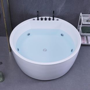 圆形浴缸冲浪按摩智能恒温欧式 浴盆轻奢高端浴池 酒店民宿独立式