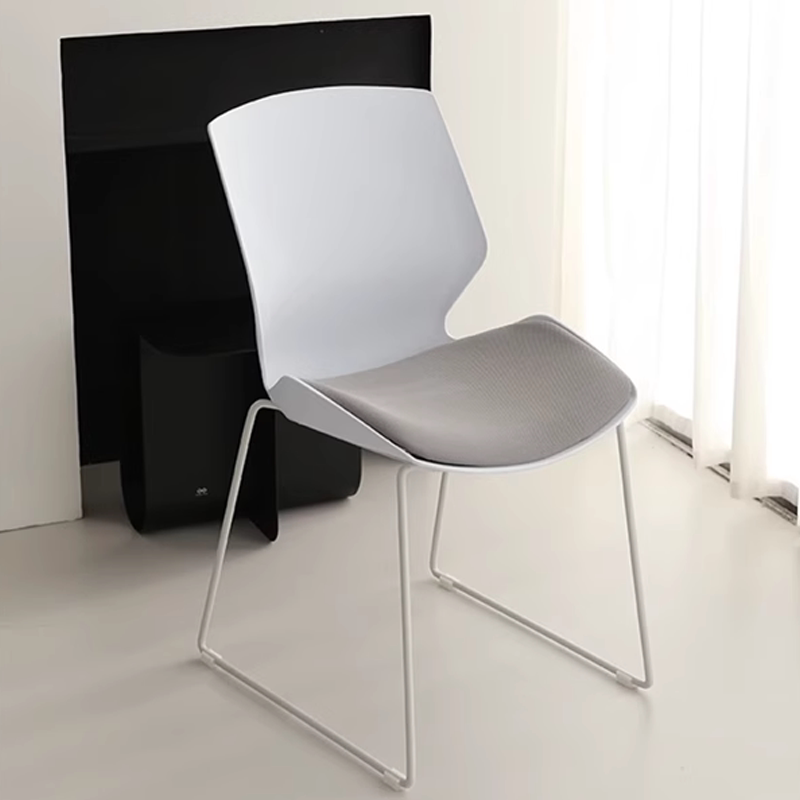 会议椅子办公弓形现代简约无扶手学生座椅可叠放会议室靠背培训椅