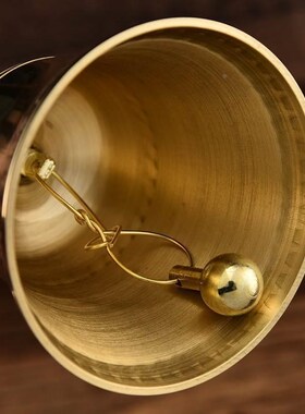 黄铜三铃手摇铃铛仿古金刚铃道铃三叉铃礼品方头品