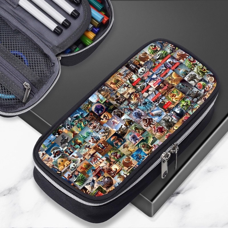 2025新款学生文具盒外国ai山海经男孩子铅笔袋儿童女多功能铅笔盒