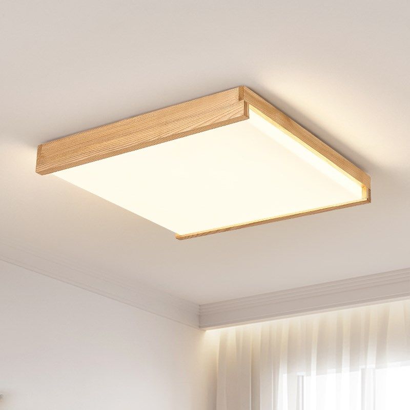 全光谱卧室灯主卧2024新款白蜡木原木风氛围护眼餐厅书房吸顶灯,家装灯饰光源,护眼吸顶灯,淘宝优惠券,粉丝福利购,淘宝优惠卷